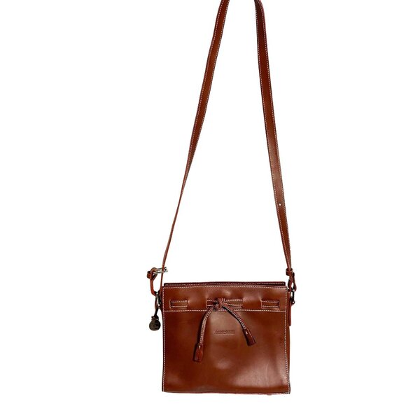 Dooney & Bourke ALTO Crossbody Mini Tassel Bag ITALY Leather Structured - Picture 15 of 16